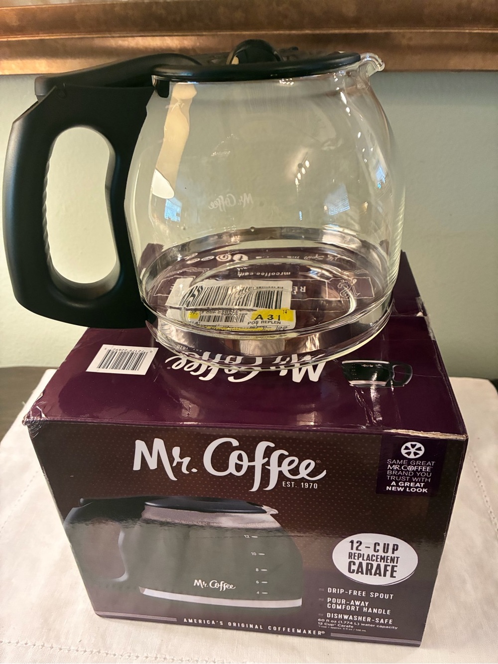 Replacement 12-Cup Carafe Pot for Mr. Coffee Mr Coffee Maker Coffeemaker NEW
